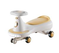 WLH Alexanders Coches de Juguete Wiggle Coche Columpio for niños y niñas Ruedas Intermitentes silenciosas Juguete antivuelco for Interior y Exterior Bicicleta con Ruedas(Geel)