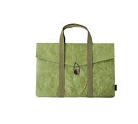 WLH Alexanders DuPont Paper A4 File Folder Document Holder 2 Pockets Portfolio Envelope Folder Case Storage With Waterproof 14inch(Olive Green)