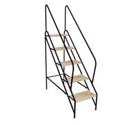 WLH Alexanders Escalon Taburete de Escalera for Piscina, Silla de Escalera de Doble propósito, Plataforma Alta for Subir a la Oficina, el hogar, la Biblioteca, el ático banqueta(Five Step)