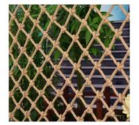 WLH Alexanders Hemp Rope Net Kids Climbing Safety Tree House & Playground Protection Heavy Duty Decorative Netting 8mm Red de Cuerda(8/10cm,1 * 4m)