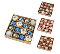 WLH Alexanders Juego de Adornos navideños irrompibles for árbol de Navidad, Bolas Decorativas a Granel, Elegantes Adornos Colgantes for Decorar árboles de Navidad.