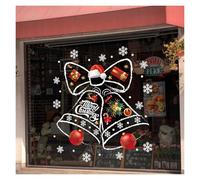 WLH Alexanders Pegatinas de Campanas navideñas for Ventanas de Cristal, calcomanías navideñas, Decoraciones navideñas for Interiores, calcomanías de Copos de Nieve for Fiestas, 8.5