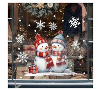 WLH Alexanders Pegatinas navideñas for Ventanas, muñecos de Nieve navideños, Copos de Nieve, decoración navideña de Invierno