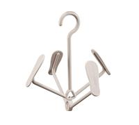 WLH Alexanders Perchero 2 Perchas de plástico for secar Zapatos, ahorradoras de Espacio, giratorias y apilables, adecuadas for Uso doméstico, Entrada de balcón. Colgadores(Apricot)