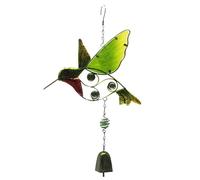 WLH Alexanders Red de Captura de sueños Campanas de Viento de Metal, Campana de Serenidad, Campanas de Viento for Exteriores, Figura de colibrí, decoración for Fiestas en el jardín, cumpleaños.