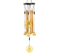 WLH Alexanders Red de Captura de sueños Campanas de Viento Decorativas de Aluminio con 8 Tubos, Ideal for Decorar Exteriores, Patios y Jardines.(Owl)