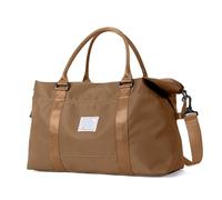 WLIHDB Bolsa De Equipaje PortáTil Bolsa de Viaje, Bolsa Lona for Gimnasio con Bolso Cruzado, Bolsas for Fin Semana for Mujeres para Escapadas De Fin De Semana(Deep Orange)