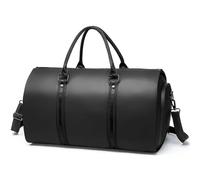 WLIHDB Bolsa De Equipaje PortáTil Bolsa Plegable for Hombre, Organizador de Trajes Gran Capacidad, Bolsa Viaje para Escapadas De Fin De Semana(Black 1)