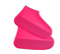 WLIHDB Funda De Silicona Para Zapatos 5 pares de chanclos silicona impermeables for botas lluvia, goma, unisex, antideslizantes Para DíAs De Lluvia, Nieve(Rose Red,L)