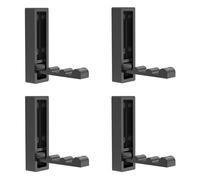 WLIHDB Gancho Oculto 4Pcs Foldable Invisible Hook Wall Mounted Clothes For Bathroom Kitchen Para Casa, Cocina Y BañO(Black)