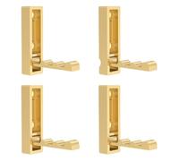 WLIHDB Gancho Oculto 4pcs Folding Coat Hooks Wall Mounted Hook For Bathroom Kitchen Para Casa, Cocina Y BañO(Gold)