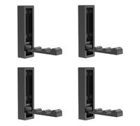 WLIHDB Gancho Oculto 4pcs Folding Coat Hooks Wall Mounted Hook For Bathroom Kitchen Para Casa, Cocina Y BañO(Black)
