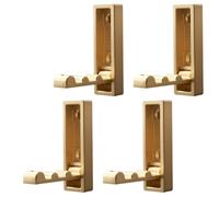 WLIHDB Gancho Oculto 4PCS Folding Wall Hook Towel Coat Stainless For Home And Decoration Kitchen Bathroom Para Casa, Cocina Y BañO(Gold)