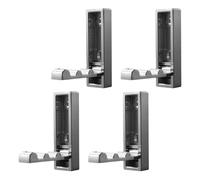 WLIHDB Gancho Oculto 4PCS Folding Wall Hook Towel Coat Stainless For Home And Decoration Kitchen Bathroom Para Casa, Cocina Y BañO(Silver)