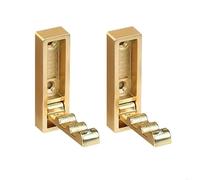 WLIHDB Gancho Oculto 5pcs Folding Wall Mount Hooks Clothes Hat Storage Hook For Home Living Room Decoration Para Casa, Cocina Y BañO(Gold)