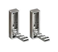 WLIHDB Gancho Oculto 5pcs Folding Wall Mount Hooks Clothes Hat Storage Hook For Home Living Room Decoration Para Casa, Cocina Y BañO(Silver)