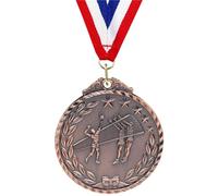 WLIHDB Medallas De Premio 10 medallas de Voleibol con Cinta for el Cuello, Metal, for competiciones para Competiciones Y Eventos Deportivos(Copper)