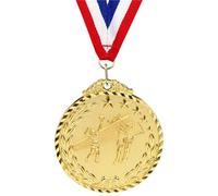 WLIHDB Medallas De Premio 10 medallas de Voleibol con Cinta for el Cuello, Metal, for competiciones para Competiciones Y Eventos Deportivos(Gold)