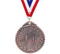 WLIHDB Medallas De Premio 5 medallas de Voleibol con Cinta for el Cuello, competición for competiciones para Competiciones Y Eventos Deportivos(Copper)