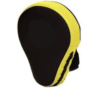 WLIHDB Objetivo De Mano De Boxeo 2 Piezas de Objetivo Mano Boxeo Curvo, Resistente al Desgaste, Transpirable, Almohadilla for Patadas Lucha para Boxeo(Yellow Black)
