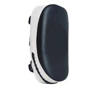 WLIHDB Objetivo De Mano De Boxeo Almohadillas de Boxeo Cuero sintético con Protector Patadas Curvo y Mango Antideslizante para Boxeo(Black White)