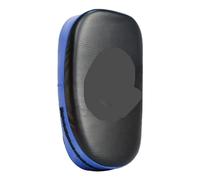 WLIHDB Objetivo De Mano De Boxeo Almohadillas de Boxeo Cuero sintético con Protector Patadas Curvo y Mango Antideslizante para Boxeo(Black Blue)