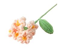 WLIHDB Ramo de Flores de Crochet 2 Piezas de Flores Ganchillo, Punto, Ramo graduación, Artificiales Tejidas a para Cumpleaños, Boda(Color6)