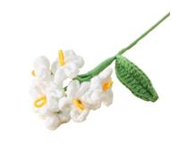 WLIHDB Ramo de Flores de Crochet 2 Piezas de Flores Ganchillo, Punto, Ramo graduación, Artificiales Tejidas a para Cumpleaños, Boda(Color3)