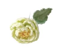 WLIHDB Ramo de Flores de Crochet Ramo de peonías Ganchillo Hecho a Mano, 2 Unidades, Lana, Tejido a, Flores Artificiales imitación para Cumpleaños, Boda(Color6)