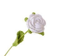 WLIHDB Ramo de Flores de Crochet Ramo de Rosas Flores Tejidas a Mano, 2 Unidades, for decoración del hogar, Boda, Ganchillo para Cumpleaños, Boda(Color5)