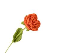 WLIHDB Ramo de Flores de Crochet Ramo de Rosas Flores Tejidas a Mano, 2 Unidades, for decoración del hogar, Boda, Ganchillo para Cumpleaños, Boda(Color3)