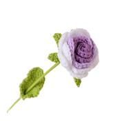 WLIHDB Ramo de Flores de Crochet Ramo de Rosas Flores Tejidas a Mano, 2 Unidades, for decoración del hogar, Boda, Ganchillo para Cumpleaños, Boda(Color11)