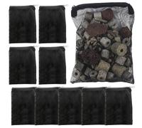 Wlikmjg Bolsa de Filtro para Acuario | Pack de Material de Filtración para Peceras,Bolsas Filtro Antifugas con Malla Fina para Acuarios De Agua Salada y Mantenimiento Decoración Peceras