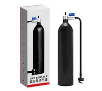 Wlikmjg Bomba de aire para neumáticos de bicicleta, cilindro Booster, bomba de inflado de neumáticos de 14 con depósito y compresor de vacío para bicicletas de montaña y bicicletas de carretera para
