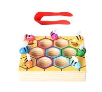 Wlikmjg Juguetes de Clasificación por Colores,Juego de Combinación de Colores Trampa de Abejas | Material Educativo para Niños y Niñas de 3 Años o Más para Interior Exterior Escuela Guardería Casa