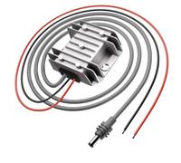 Wlinfetity 12V/24V a 48V 1.5A 72W DC-DC para convertidor Boost, IP67 impermeable, para Starlink Mini Router, con cable CC de 1 metro, plateado