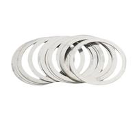 Wlinfetity 50 espaciadores de auriculares de bicicleta para tubos de horquilla de 28,6 mm y 31,8 mm, acero inoxidable para arandela de auriculares de bicicleta, espaciador de afinación fina, color