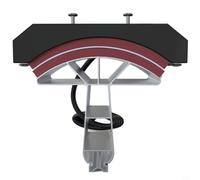 Wlinfetity Almohadilla térmica para gorras de béisbol, 14 x 8 cm, almohadilla de transferencia de aluminio y silicona, calentamiento rápido para logotipos en sombreros, compatible con máquinas de