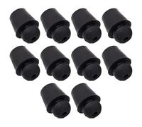 Wlinfetity Amortiguador de goma para puerta de coche, 10 unidades, para Hyundai K3 K4 K5 Elantra Accent Tucson - 20 x 10 mm, color negro, OEM 8219128010