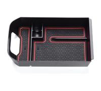 Wlinfetity Bandeja organizadora para reposabrazos de consola central de coche, para Toyota RAV4 2019-2023 con material ABS y alfombrilla de silicona, color negro