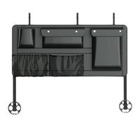 Wlinfetity Bolsa de almacenamiento para maletero de coche, organizador de cuero, 46 x 35 x 7 cm, impermeable, espaciosa, con compartimentos divididos para almacenamiento sistemático, compatible con la