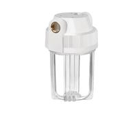 Wlinfetity Botella de filtro de agua de 5 pulgadas para sistemas de fontanería doméstica - Prefiltro PET con diseño transparente, 18 x 10 x 11,5 cm, compatible con múltiples unidades de tratamiento de