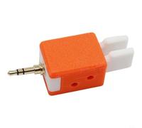 Wlinfetity Botón CW K5/K6 para radios Quansheng UV-K5/K6, teclado automático de remo doble con firmware CEC, presión de dedos ajustable, compacto y ligero para radio amateur (naranja)