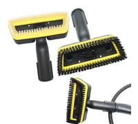 Wlinfetity Cabezal de cepillo de vapor extraíble para Kärcher SC1-5 Serie CTK1020, boquilla de mano de repuesto con cerdas de nailon para suelos, azulejos, muebles, resistente al calor, negro