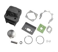 Wlinfetity Cilindro y pistón de 44 mm para Timbertech MFS52/MS-2TL-52/MS52-2tl para desbrozadora, perno de 10 mm, 2 anillos, juego completo de juntas de repuesto para desbrozadora