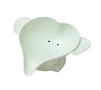 Wlinfetity Creative - Jabonera de elefante con escurridor, accesorio de baño impermeable para niños, tamaño compacto 6,7 x 6,5 cm, disponible en rosa, azul, beige, verde