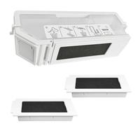 Wlinfetity Depósito de polvo con filtro para Ecovacs Deebot T30 PRO Omni, T30 Omni, T30 Serie T30S - Pieza de repuesto ABS resistente con filtración de alta eficiencia para robot aspirador
