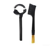 Wlinfetity Espresso Cleaner Home Coffee Grinder Brush Double Head Dual Purpose PP Handle Coffee Machine Accessories (58mm)