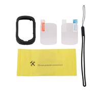 Wlinfetity Funda protectora de silicona para Garmin Edge 130, para cronómetro de bicicleta, resistente a golpes y arañazos, con kit de montaje, color negro