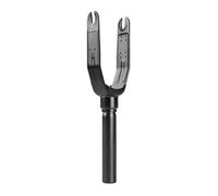 Wlinfetity Horquilla delantera para scooter eléctrico Xiaomi 3, soporte de rueda de aleación de aluminio, 328 x 72,5 mm, negro, compatible con Xiaomi Three Series